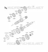 TRANSMISSION pour Kawasaki KX250 1995