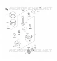 VILEBREQUIN/PISTON pour Kawasaki KX250 1995