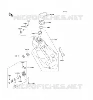 RESERVOIR CARBURANT pour Kawasaki KX250 2001