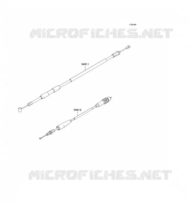 CABLES Kawasaki TOUT-TERRAIN 250 2005 KX250  KX250-R1