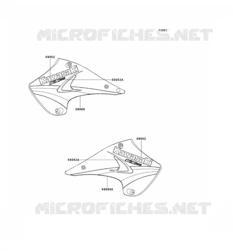STICKER Kawasaki TOUT-TERRAIN 250 2005 KX250  KX250-R1