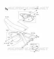 CACHE LAT&Eacute;RAL pour Kawasaki KX250 2008