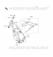 CH&Acirc;SSIS pour Kawasaki KX250 2008