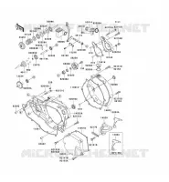 COUVERCLES MOTEUR pour Kawasaki KX250 2008