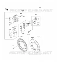 FREIN AVANT pour Kawasaki KX250 2008