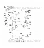 GUIDON pour Kawasaki KX250 2008