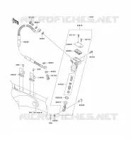 MAITRE CYLINDRE ARRI&Egrave;RE pour Kawasaki KX250 2008