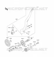 MECANISME DE KICK pour Kawasaki KX250 2008