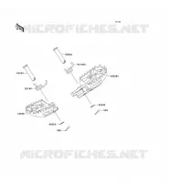 REPOSE PIED pour Kawasaki KX250 2008