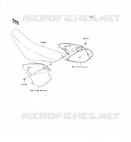 SELLE pour Kawasaki KX250 2008