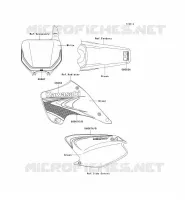 STICKER(GREEN) pour Kawasaki KX250 2008