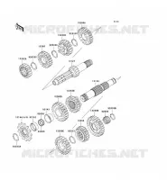TRANSMISSION pour Kawasaki KX250 2008