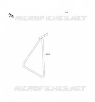 BEQUILLES pour Kawasaki KX250F 2009