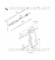 CABLES pour Kawasaki KX250F 2009