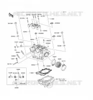 CULASSE pour Kawasaki KX250F 2009