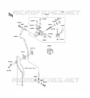 MAITRE CYLINDRE AV pour Kawasaki KX250F 2009