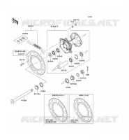 MOYEU ARRIERE pour Kawasaki KX250F 2009