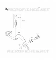 PEDALE DE FREIN pour Kawasaki KX250F 2009