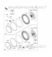 ROUE/PNEUS pour Kawasaki KX250F 2009