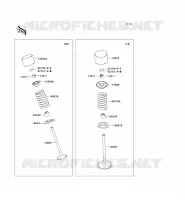 SOUPAPE pour Kawasaki KX250F 2009