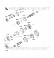 TRANSMISSION pour Kawasaki KX250F 2009