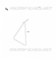 BEQUILLES pour Kawasaki KX250F 2009