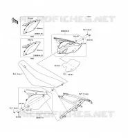 CACHE LAT&Eacute;RAL pour Kawasaki KX250F 2009