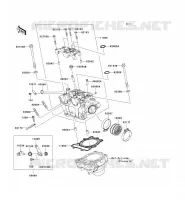 CULASSE pour Kawasaki KX250F 2009