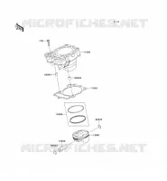 CYLINDRE/PISTON pour Kawasaki KX250F 2009