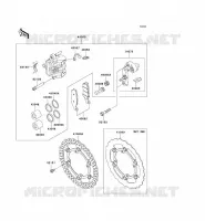 FREIN AVANT pour Kawasaki KX250F 2009