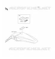 LABEL pour Kawasaki KX250F 2009