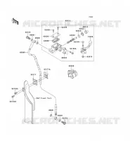 MAITRE CYLINDRE AV pour Kawasaki KX250F 2009