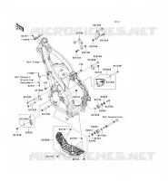 PIECE DE CADRE (COUVERTURE) pour Kawasaki KX250F 2009