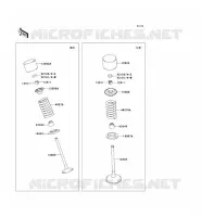 SOUPAPE pour Kawasaki KX250F 2009