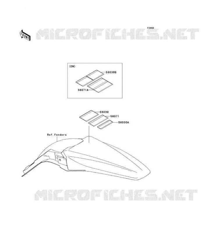 LABEL Kawasaki TOUT-TERRAIN 250 2012 KX250F  KX250YCF