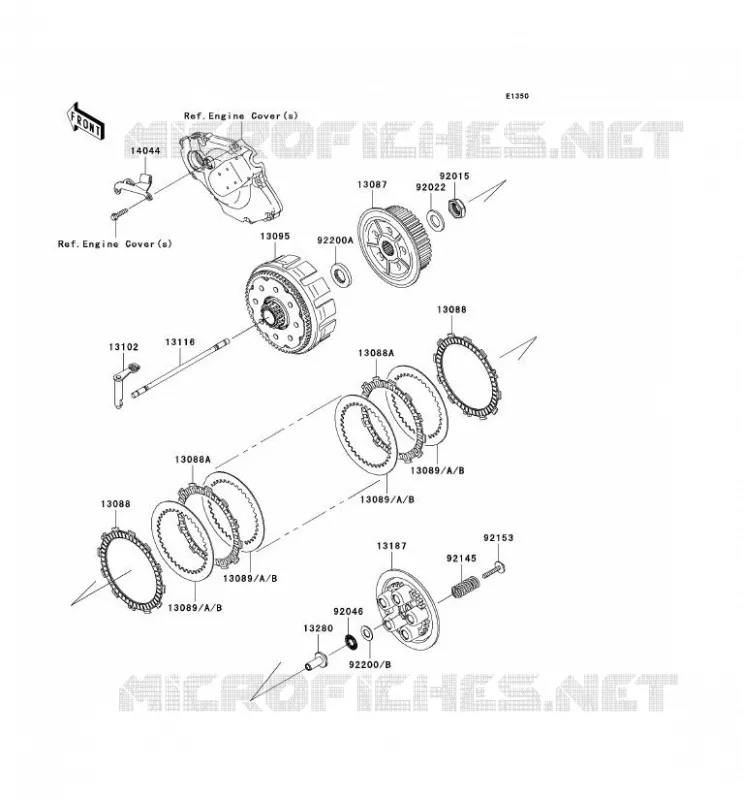 EMBRAYAGE Kawasaki TOUT-TERRAIN 450 2006 KX450F  KX450D6F