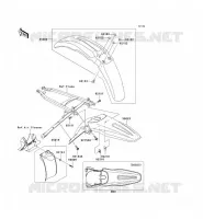GARDE BOUE pour Kawasaki KX450F 2007