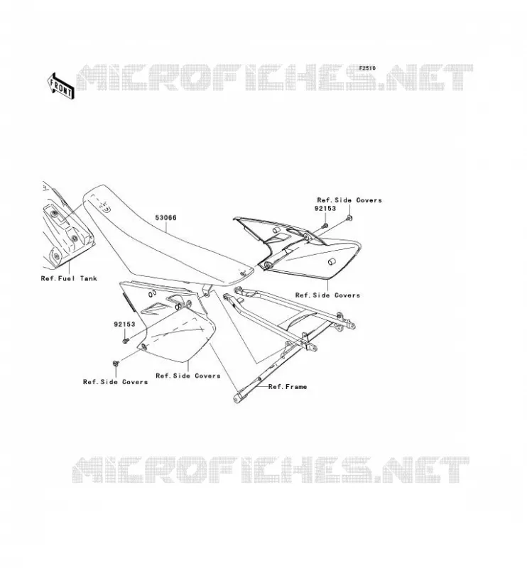 SELLE Kawasaki TOUT-TERRAIN 450 2007 KX450F  KX450D7F