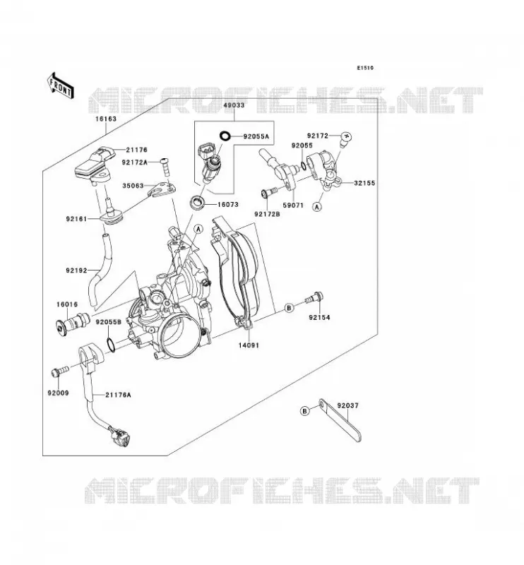 CARBU Kawasaki TOUT-TERRAIN 450 2012 KX450F  KX450FCF