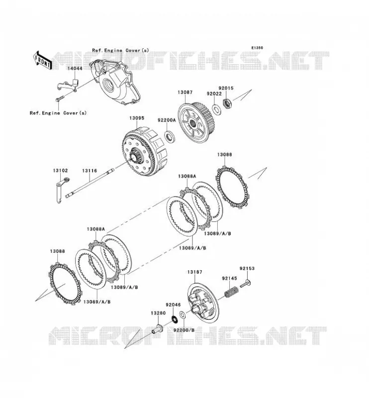EMBRAYAGE Kawasaki TOUT-TERRAIN 450 2013 KX450F  KX450FDF