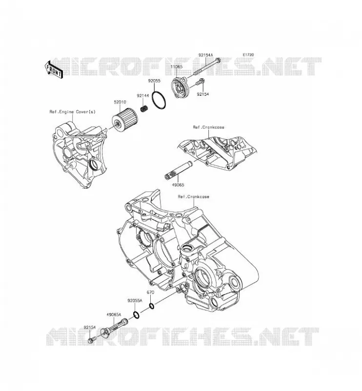 FILTRE &Agrave; HUILE Kawasaki TOUT-TERRAIN 450 2016 KX450F  KX450HGF