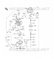 CARBURATEUR pour Kawasaki KX500 1989