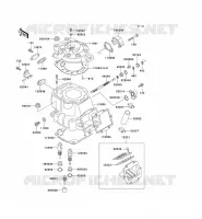 CULASSE/CYLINDRE pour Kawasaki KX500 1989