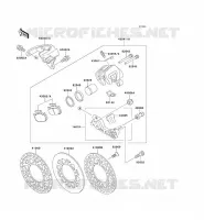 &Eacute;TRIER ARRI&Egrave;RE pour Kawasaki KX500 1989