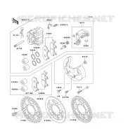 ETRIER AVANT pour Kawasaki KX500 1989