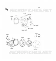 FILTRE &Agrave; AIR pour Kawasaki KX500 1989