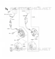 G&Eacute;N&Eacute;RATEUR pour Kawasaki KX500 1989
