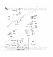 GUIDON pour Kawasaki KX500 1989