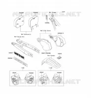 LABEL pour Kawasaki KX500 1989