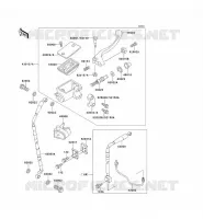 MAITRE CYLINDRE AV pour Kawasaki KX500 1989